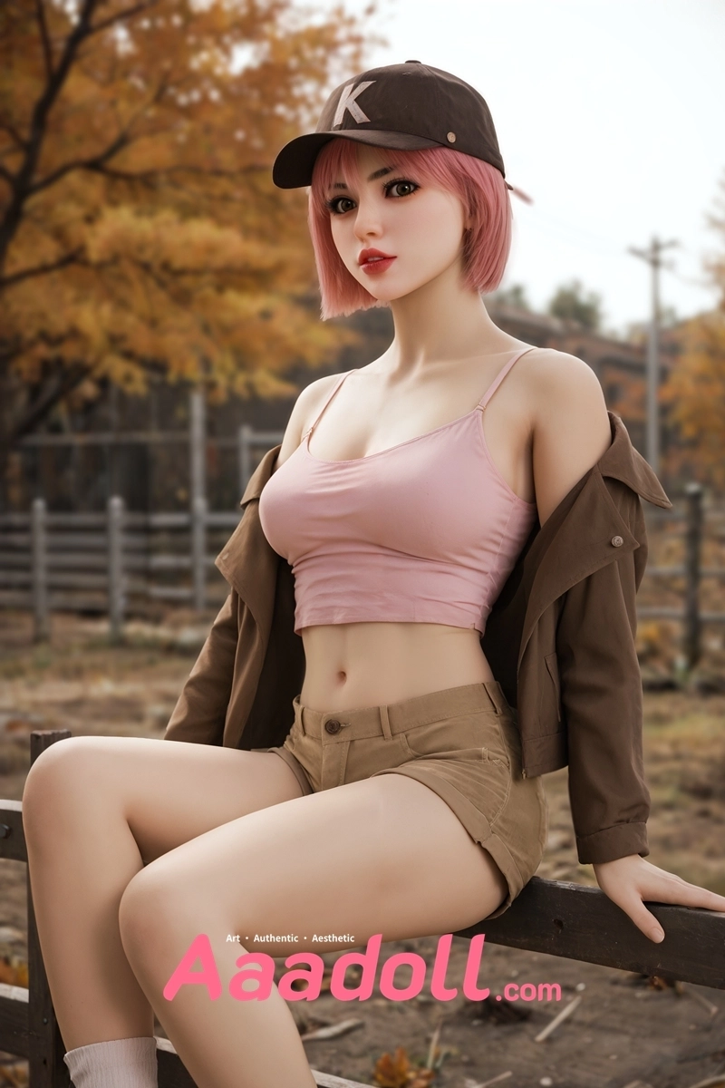 AIBEI 148cm Малая грудь Пастельно-розовый пикси Секс-кукла AB-228
